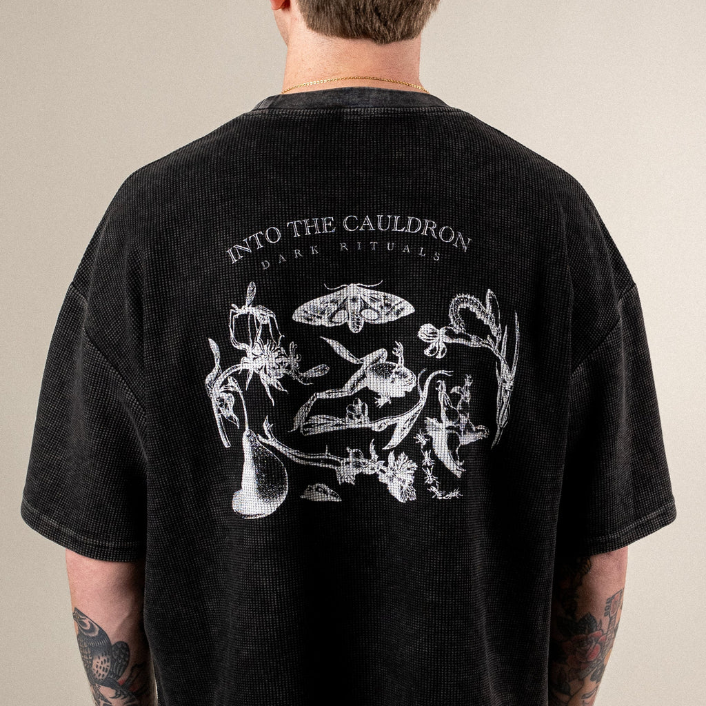 Into the Cauldron - Cropped Waffle Tee