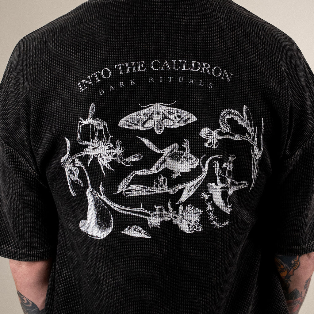 Into the Cauldron - Cropped Waffle Tee