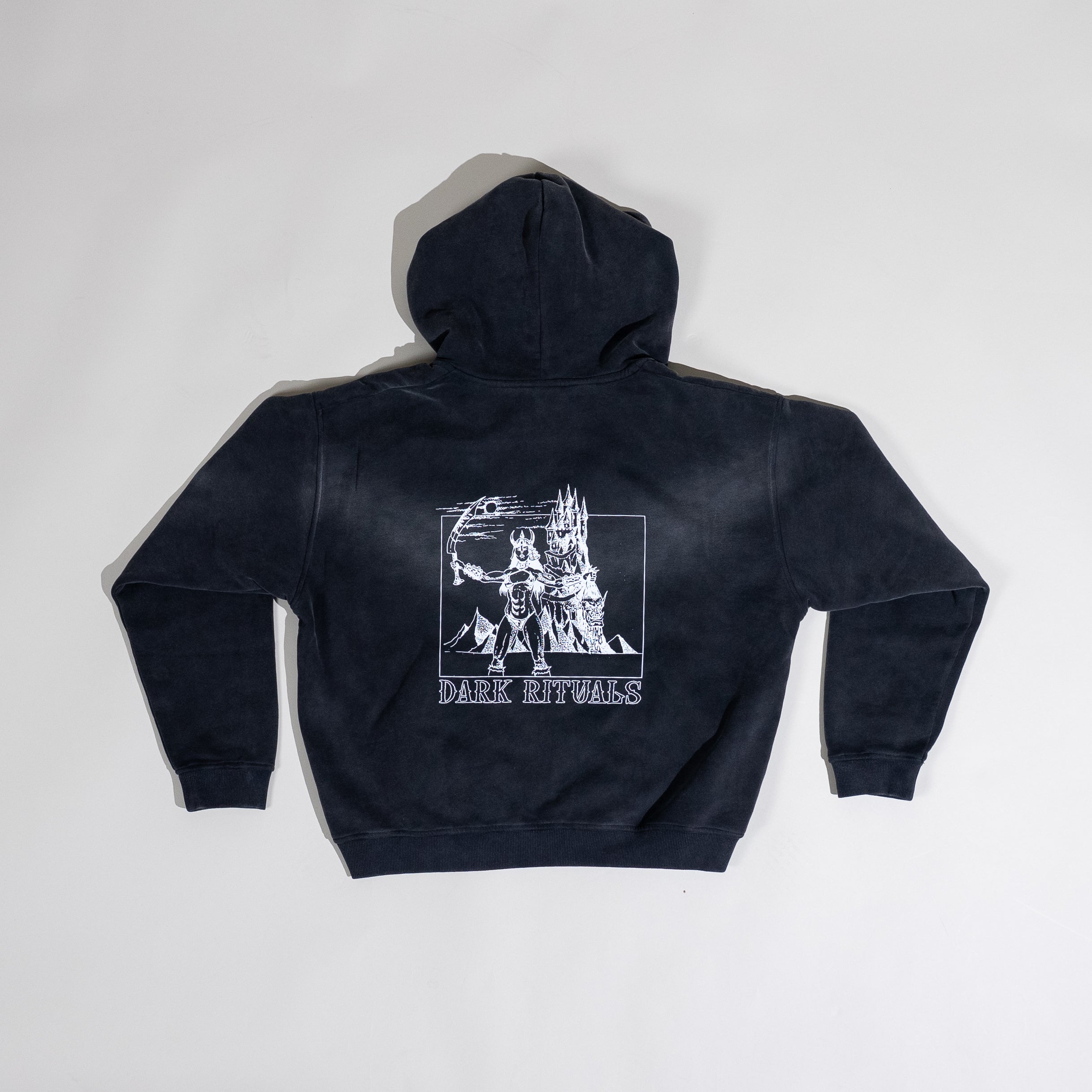 Blood Goddess Faded Zip Hoodie