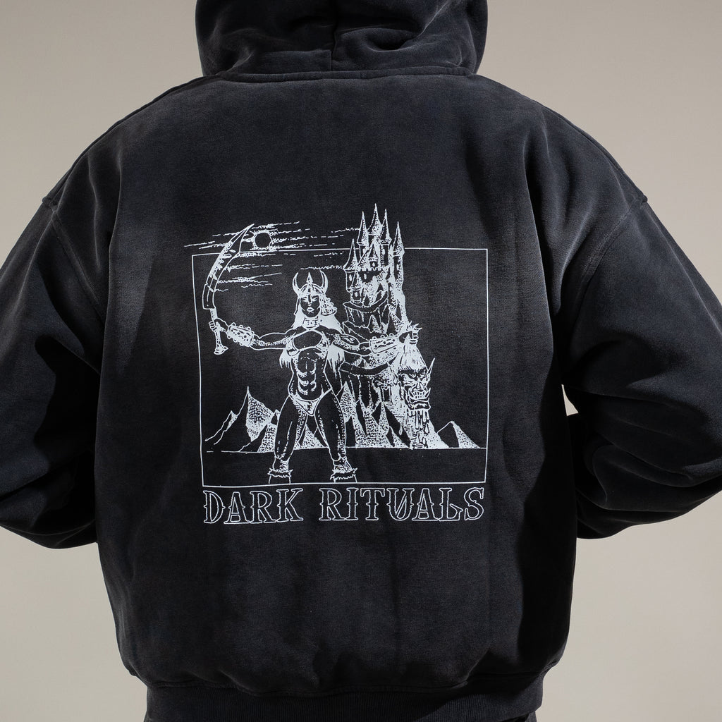 Blood Goddess Faded Zip Hoodie
