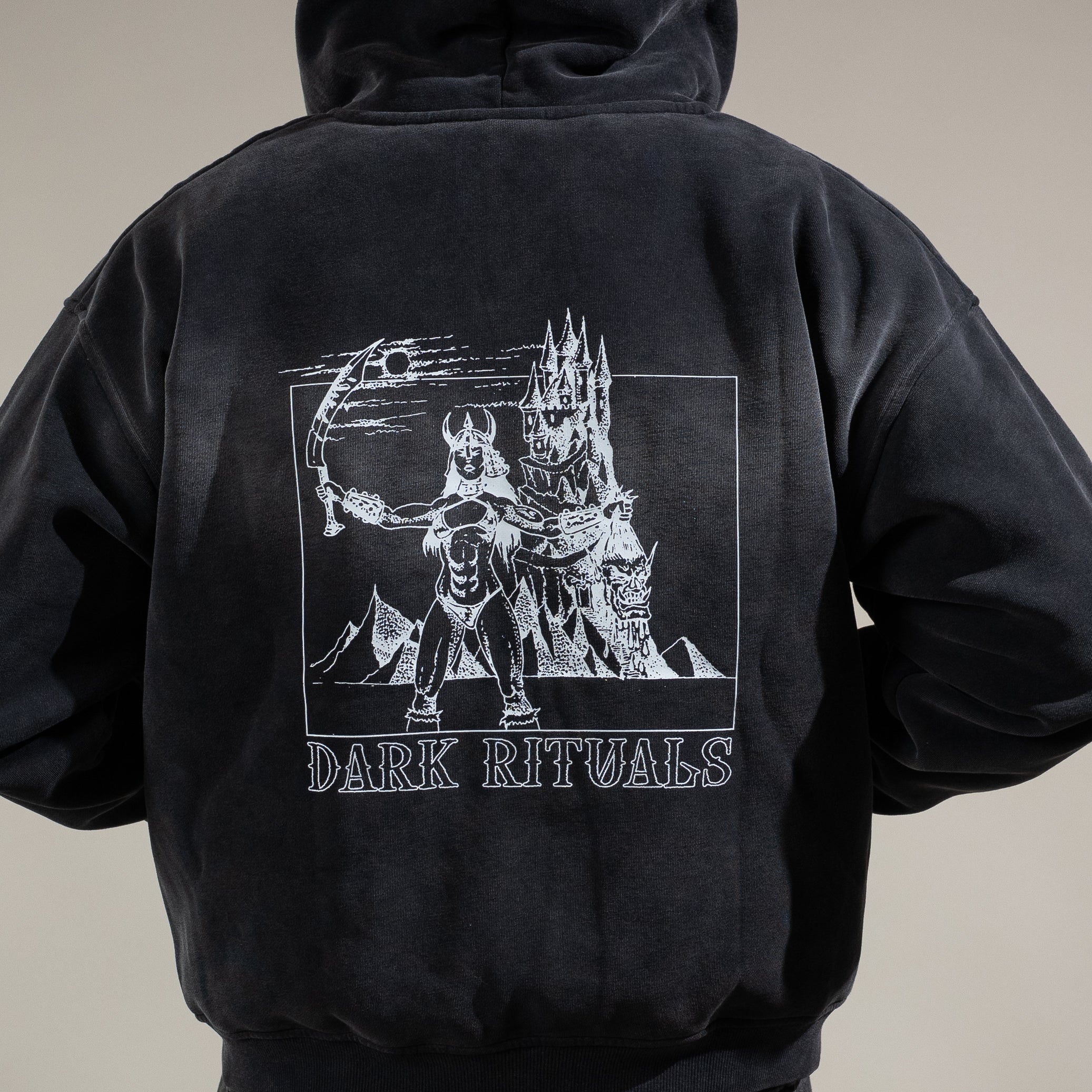 Blood Goddess Faded Zip Hoodie
